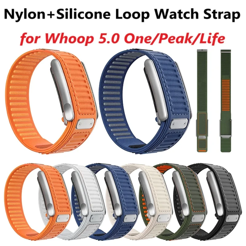Sport Loop Velcro - 나일론 실리콘 루프 시계줄 (Whoop 5.0
