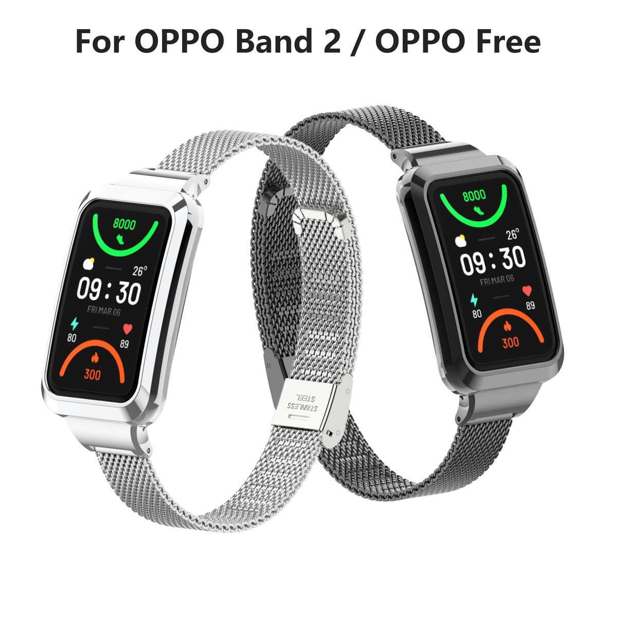 Mesh Strap Metal - Oppo Band 2 스테인리스 스틸 메쉬