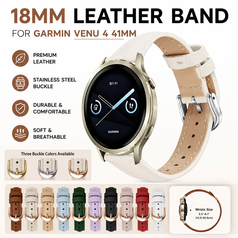 Leather Strap Quick Release - Garmin Venu 4 41mm 패션 다용도