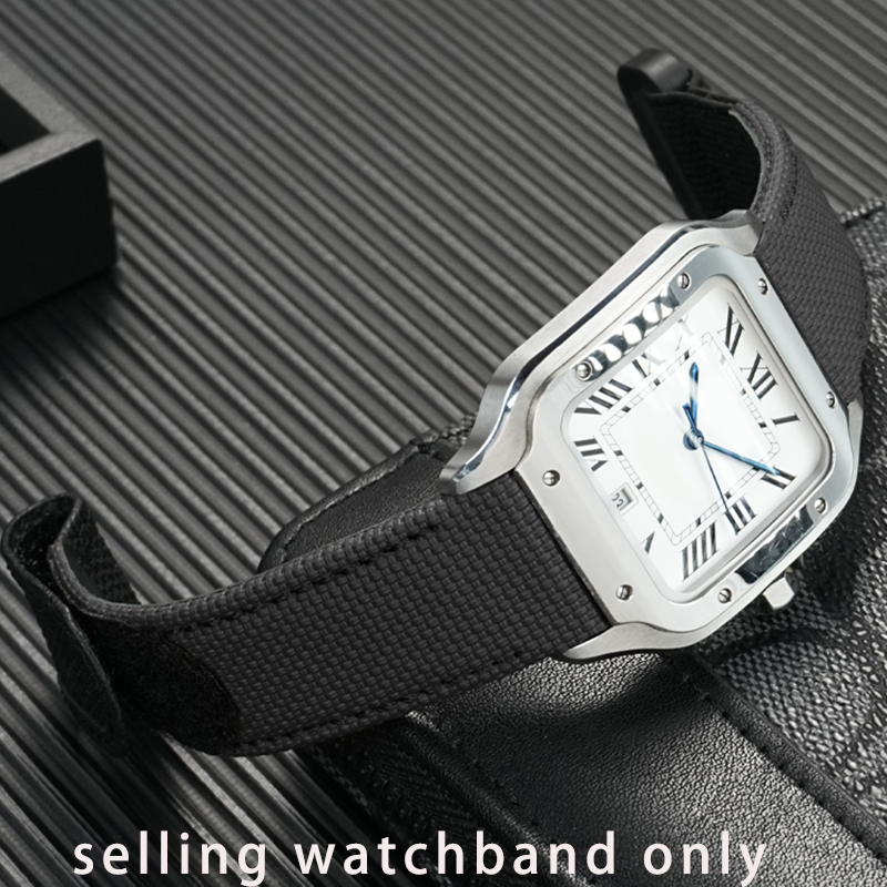 Cartier Watch Santos - 까르띠에 방수 퀵 릴리스 플루오로러버 시계