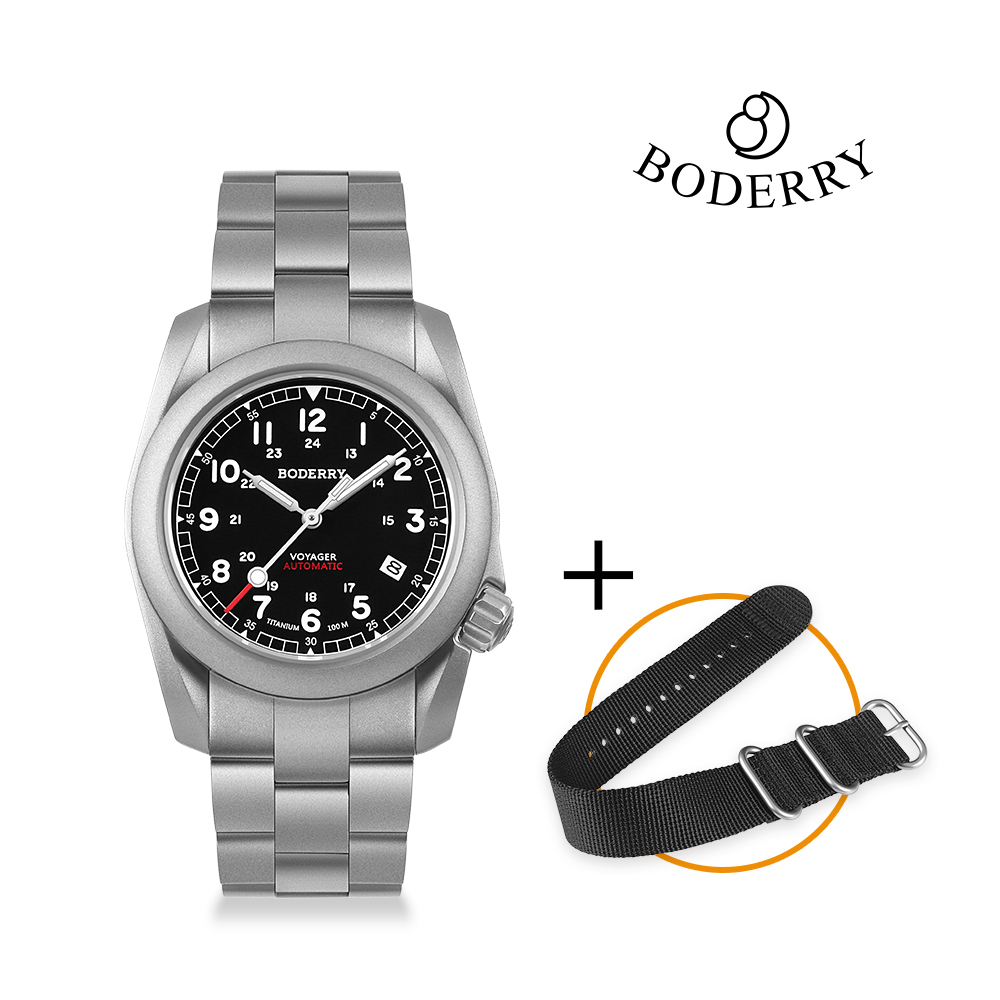 Seiko Watch 5 Sports - Boderry Voyager Field Watch 티타늄 자동