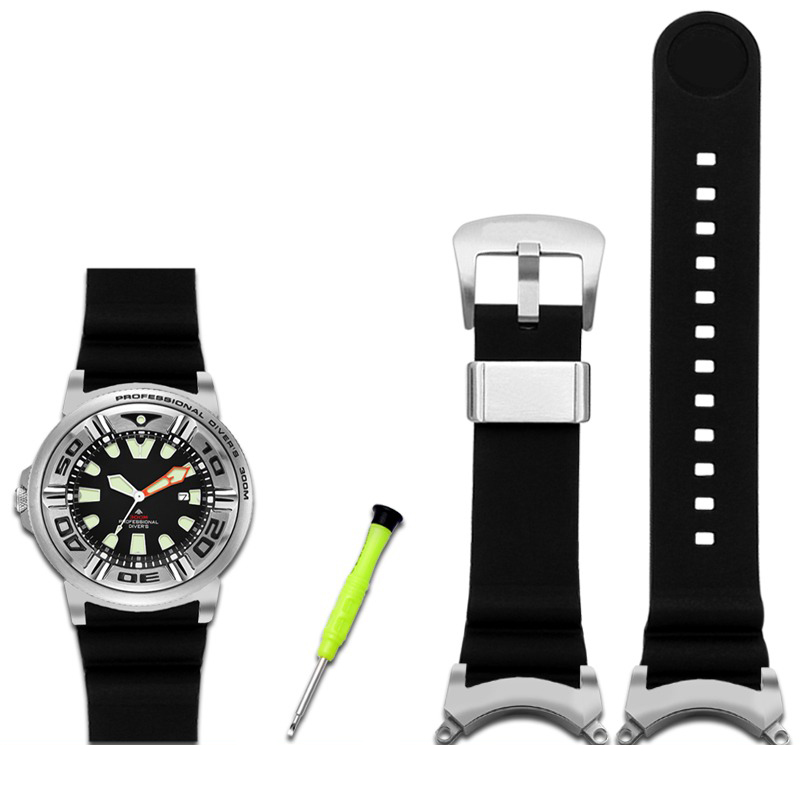 Citizen Watch Promaster - 리틀 몬스터 팔찌 시계 스트랩, Citizen