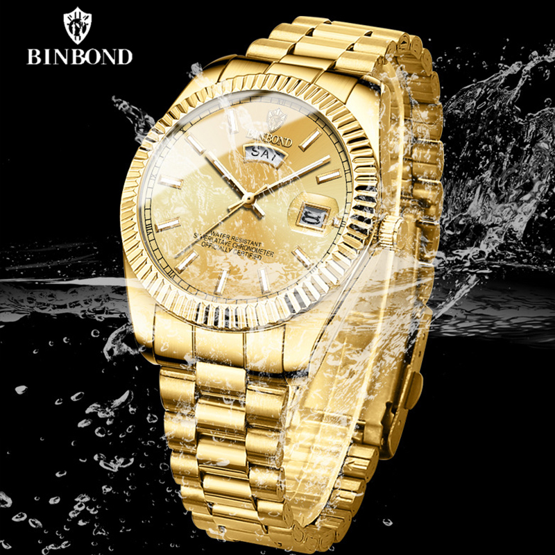 BINBOND B7012 남성 패션 비즈니스 스포츠 쿼 - Rolex Watch Datejust 리뷰 및 가격