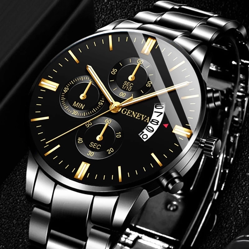 남성용 블랙 스테인레스 스틸 시계, 럭셔리 캘린더 쿼츠 - Seiko Watch 5 Sports 리뷰 및 가격