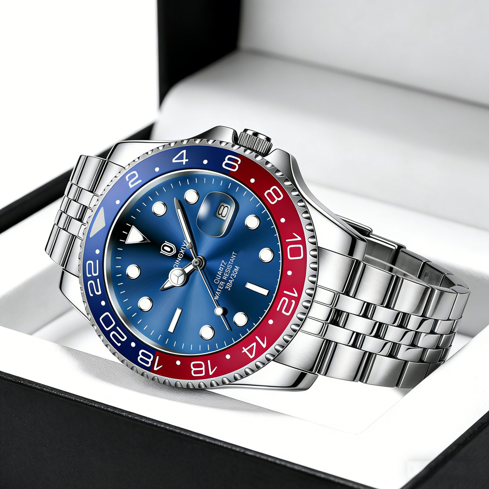 QINGXIYA 브랜드 새 비즈니스 스테인레스 스틸 시 - Rolex Watch Datejust 리뷰 및 가격
