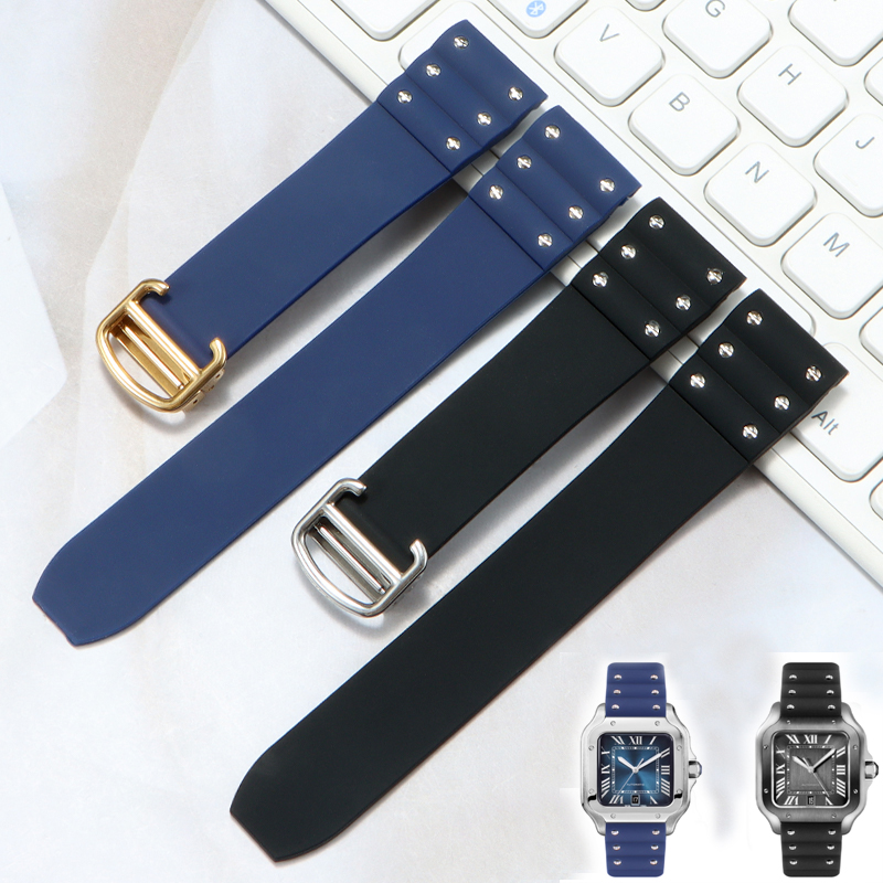 까르띠에 산토스 실리콘 스트랩 용 고품질 고무 시계 밴 - Cartier Watch Santos 리뷰 및 가격