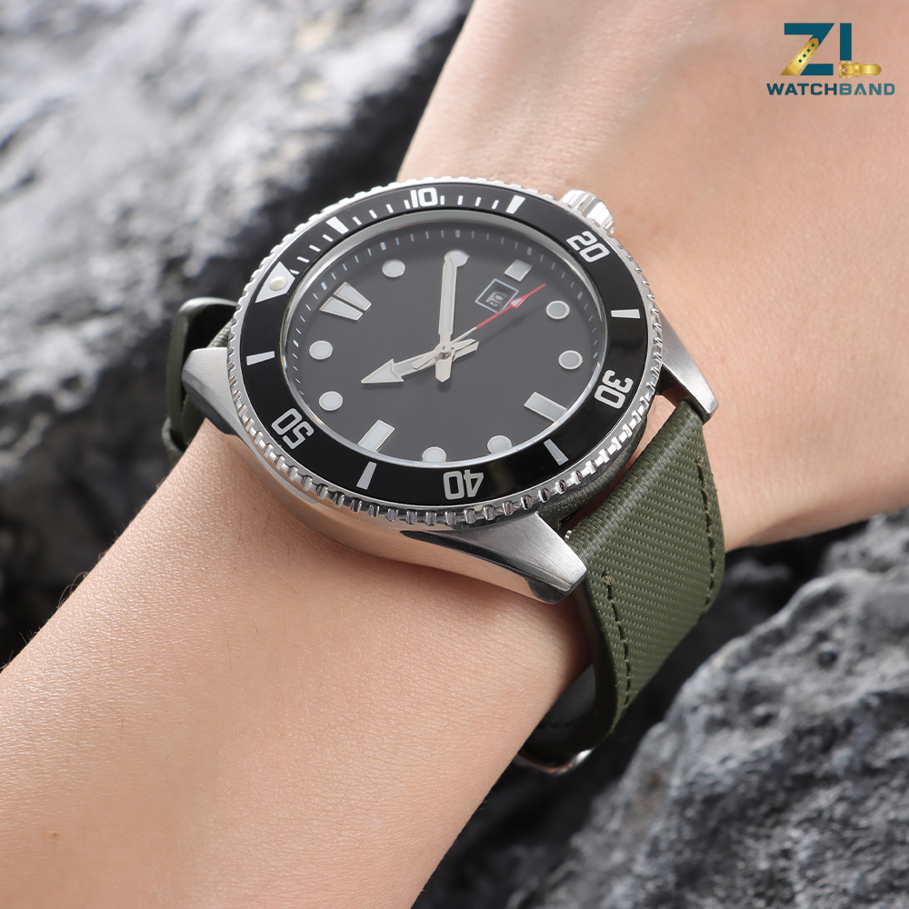 20mm 22mm 나일론 시계줄 퀵 릴리스 세일클로스  - Suede Strap Watch 리뷰 및 가격